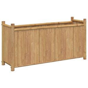 vidaXL jardinera de bambú 100x30x50 cm