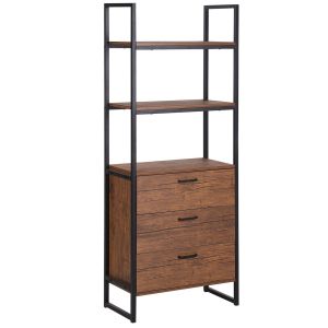 Estantería tifton 158 cm marrón oscuro