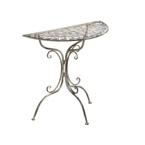 Mesa de balcón nurra 80 cm 36 cm metal gris