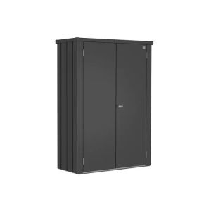 Armario metalico biohort romeo m high alto color gris oscuro metalizado
