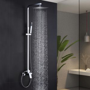 Imex - columna ducha monomando con grifo cromado serie valencia