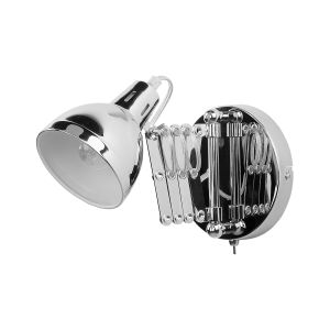 Lámpara de pared harrington ajustable metal plateado