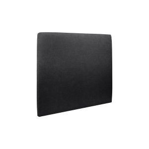 Cabecero tapizado 180 cm - tela loneta natté negra - negro