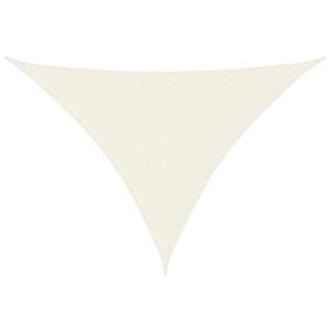 vidaXL toldo de vela triangular tela oxford color crema 4x5x5 m