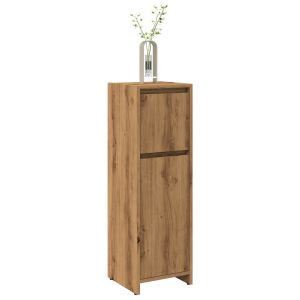 Armario de baño madera contrachapada roble artisan 30x30x95 cm esb1378