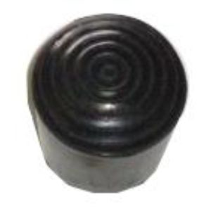 Conteras de plástico redondas  ø22x22mm para exterior de color negro (caja