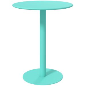 Mesa de comedor 60x60x72 cm acero color verde Homcom