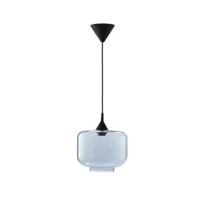 Lámpara techo vidrio soplado azul
