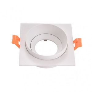 Empotrado orientable - doong - cuadrado - aluminio - gu10 - blanco