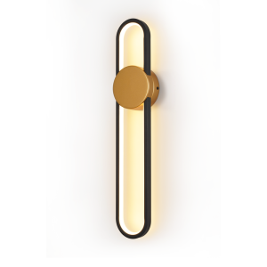 Nettlife aplique pared dorado LED 60x12