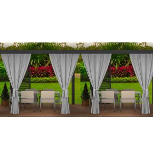 Cortinas para exterior terraza cortinas para balcones 4x155x220cm gris