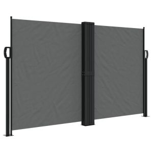 vidaXL toldo lateral retráctil gris antracita 140x600 cm