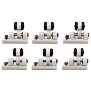 Polea rodamiento para guía de pérgola blanca (6 unidades)