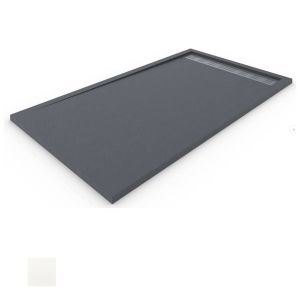 Plato ducha | válvula y rej. Acero inox. | piedra | antracita | 200x70cm