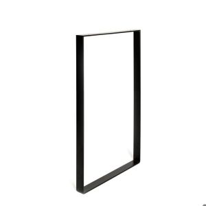 Marco de acero pie 710x385x40x5, negro mate