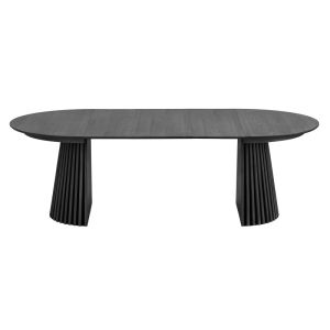 Kairn-mesa extensible ø120cm (160/200/240) roble negro