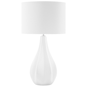 Lámpara de mesa santee porcelana blanco crema