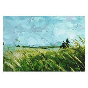 Papel pintado tejido no tejido 312x219 paisajes verdes tulup