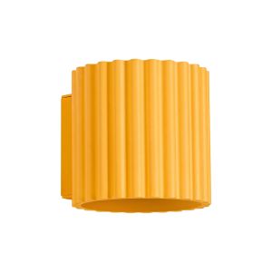Apliques aura 1 amarillo aluminio 10x10x12cm