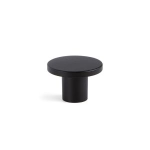 Pomo zamak modelo como acabado negro mate dist. Agujero ø26