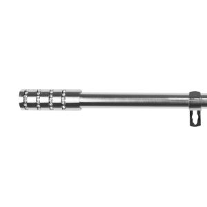 Barra de acero extensible y decorativa (plata, 120-210cm diamante)