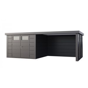 Caseta jardin nh8 c apoyo grande ventana derecha | antracita | novo habitat