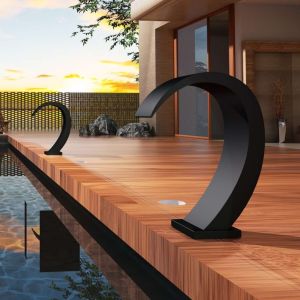 Ducha piscina iguazú acero inox negro mate | poolimex