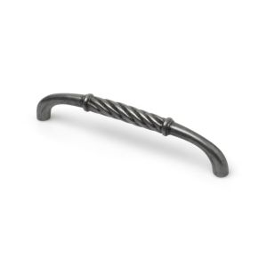 Tirador para mueble rei 3411 | cc 128 mm | plata vieja | zamak