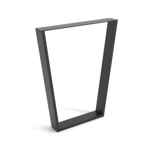 Pata de mesa rei 917 | 580x80x712 mm | negro poro | acero