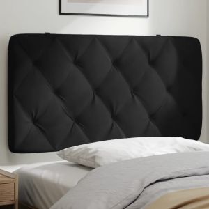 Cabecero de cama acolchado terciopelo negro 100 cm eso7558