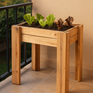 Huerto urbano- mesa de cultivo hana profunda 20cm vidahuerto 80x40x80 cm