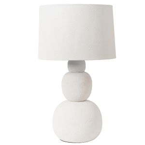 Lampara sobremesa ceramica blanca y 92330