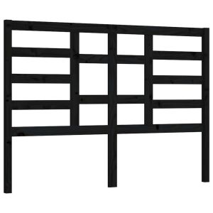 vidaXL cabecero de cama madera maciza de pino negro 166x4x104 cm