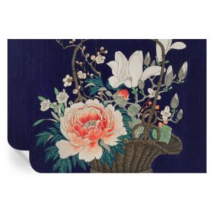 Papel pintado autoadhesivo cesta de flores 104x152 tulup