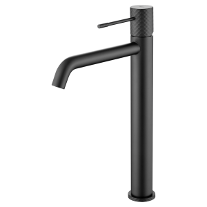 Monomando lavabo alto génova negro mate