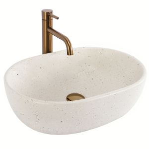 Rea lavabo sobre encimera amelia sandy, 48x34,5x13,5 cm