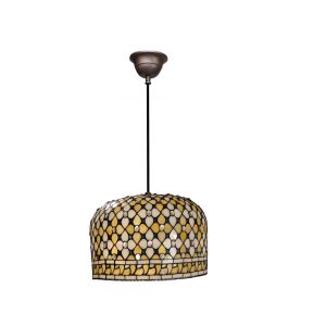 Lámpara colgante con cable tiffany serie quenn ø 30cm