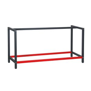 Pata de banco de trabajo 175 cm acero rojo