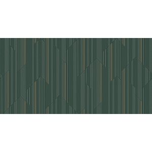Zambaiti papel pintado líneas gráficas verde - 106 cm x 10 m - 662318