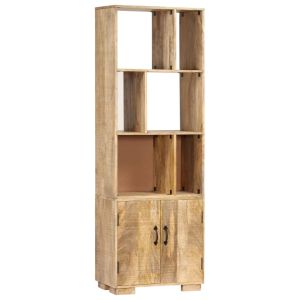 vidaXL estantería madera maciza de mango 60x35x180 cm