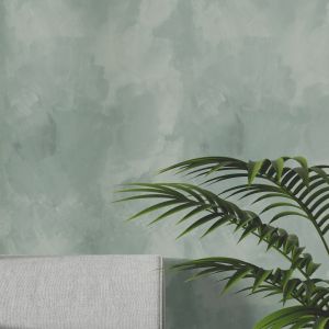 Papel pintado estuco veneciano verde