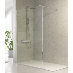Panel fijo de ducha fresh plata brillo - 88.5/90 cm - antical