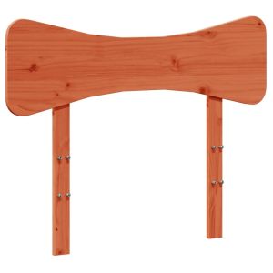 vidaXL cabecero de cama madera maciza de pino marrón cera 100 cm