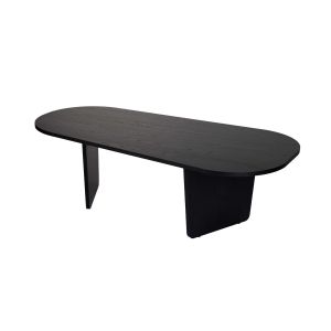 Mesa de centro de madera <<ovalis>> - 130 x 65 x 40 cm - madera negra