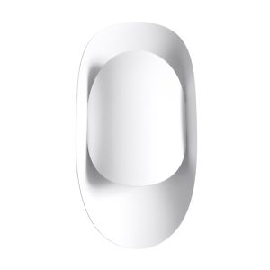 Lámpara de pared tear 1 blanco acero 13x30x10cm
