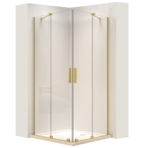 Rea cabina de ducha montana double gold brush 90x90, 90x90x200 cm