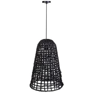 Lámpara de techo de papel  negro, d40x56h cm