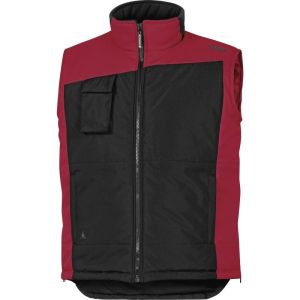 Chaleco acolchado fidji talla m ropa bicolor negro rojo