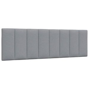Cabecero de cama acolchado tela gris claro 160 cm eso9127