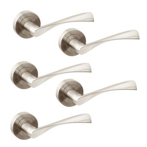 Manivelas de aluminio twist con roseta d.50 mm para puertas de